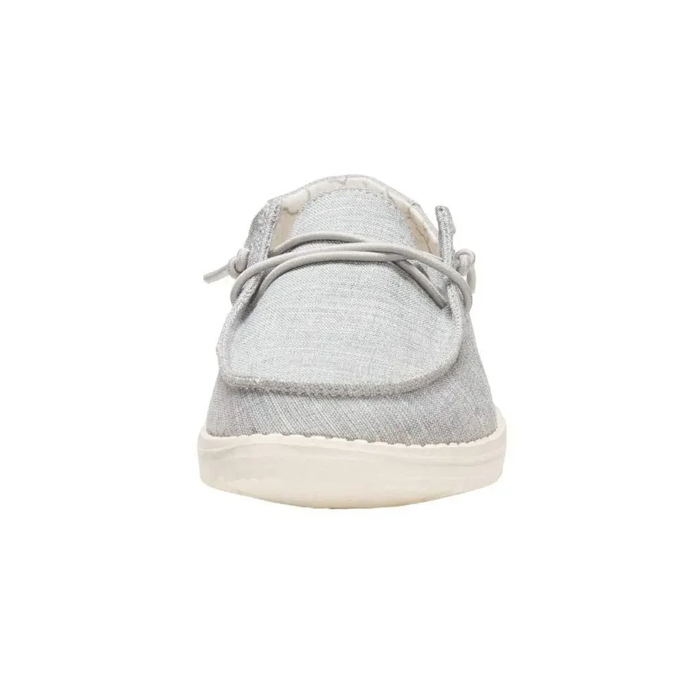 HEY DUDE GIRL'S WENDY TODDLER LINEN GREY SIZE 10 | GIRL’S SHOES |